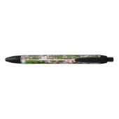 Fijne tak met bloemen appelboom zwarte inkt pen (Achterkant)