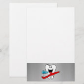 Fijne tand briefpapier (Voorkant / Achterkant)