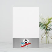 Fijne tand briefpapier (Staand voorkant)