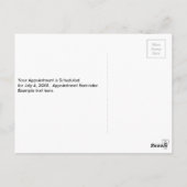 Fijne tanden op maat van uw tandheelkundige prakti briefkaart (Achterkant)