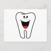 Fijne tanden op maat van uw tandheelkundige prakti briefkaart (Voorkant)