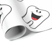 Fijne tanden op maat van uw tandheelkundige prakti cadeaupapier (Rol Hoek)