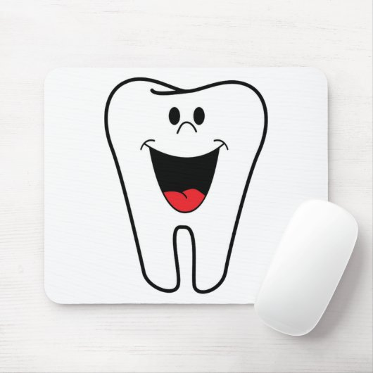 Fijne tanden op maat van uw tandheelkundige prakti muismat (Met muis)