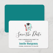 Fijne tandheelkundige verzorging met studiepomhull save the date (Voorkant / Achterkant)