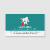 Fijne tandheelkundige verzorging met tandenborstel (Voorkant)