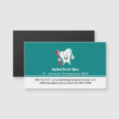 Fijne tandheelkundige verzorging met tandenborstel (Voorkant / Achterkant)