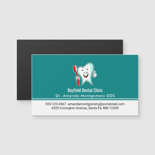 Fijne tandheelkundige verzorging met tandenborstel (Voorkant / Achterkant)