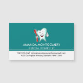 Fijne tandheelkundige verzorging met tandenborstel (Voorkant)