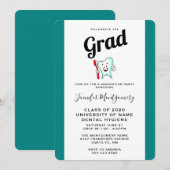 Fijne tandheelkundige verzorging met tandenborstel kaart (Voorkant / Achterkant)