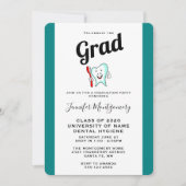 Fijne tandheelkundige verzorging met tandenborstel kaart (Voorkant)