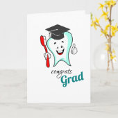 Fijne tandheelkundige verzorging met tandenborstel kaart (Gele Bloem)