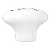 Fijne tandheelkundige verzorging met tandenborstel keramische knop (Zijkant)