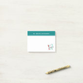 Fijne tandheelkundige verzorging met tandenborstel post-it® notes (Op bureau)