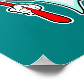 Fijne tandheelkundige verzorging met tandenborstel poster (Hoek)