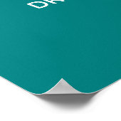 Fijne tandheelkundige verzorging met tandenborstel poster (Hoek)