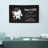 Fijne tandheelkundige verzorging met tandenborstel spandoek (Beurs)