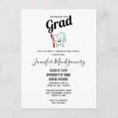 Fijne tandheelkundige verzorging met tandenborstel uitnodiging briefkaart (Voorkant)