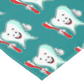 Fijne tandheelkundige verzorging met tandwielborst tafelkleed (Gekanteld)