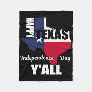 Fijne Texas Onafhankelijkheidsdag Y'all Usa Cowboy Fleece Deken