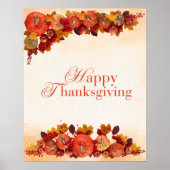 Fijne Thanksgiving 2024 Poster (Voorkant)