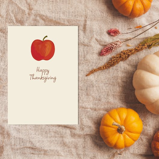 Fijne Thanksgiving Apple Wenskaart Download Feestdagenkaart