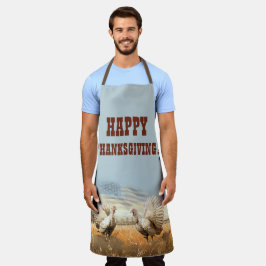 Fijne Thanksgiving! Bewerkbare mannen Schort
