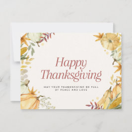 Fijne thanksgiving  briefkaart
