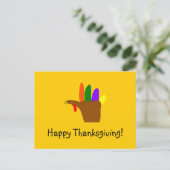 Fijne Thanksgiving! -briefkaart Feestdagenkaart (Staand voorkant)