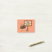 Fijne Thanksgiving Day Grappig Post-it® Notes (Op bureau)