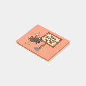 Fijne Thanksgiving Day Grappig Post-it® Notes (Schuin)