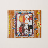 Fijne Thanksgiving Day Legpuzzel Uilen (Horizontaal)