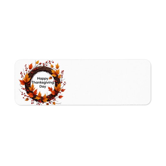 Fijne Thanksgiving Etiket (Voorkant)