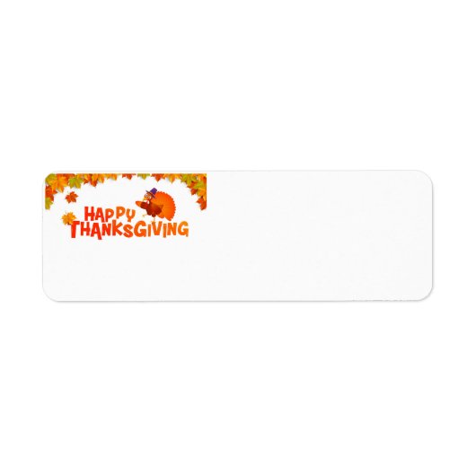 Fijne Thanksgiving Etiket (Voorkant)