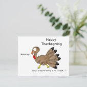 Fijne Thanksgiving Gobble Gob... Feestdagenkaart (Staand voorkant)