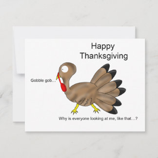 Fijne Thanksgiving Gobble Gob... Feestdagenkaart