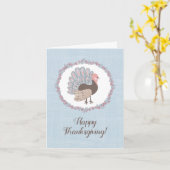 Fijne Thanksgiving Kaart (Gele Bloem)