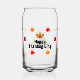 Fijne Thanksgiving Kan Glas Herfst Drinkware