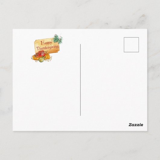 Fijne Thanksgiving, kleurrijke viering, Briefkaart (Achterkant)
