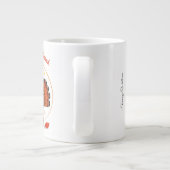 Fijne Thanksgiving met dankzeggingen Grote Koffiekop (Achterkant)