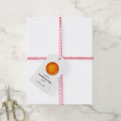Fijne Thanksgiving met pompoentaart Cadeaulabel (Met Touw)