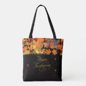 Fijne Thanksgiving Oogst Tote Bag (Achterkant)