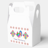 Fijne Thanksgiving. Poolse design bloemen. Bedankdoosjes (Geopend)