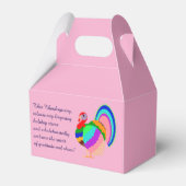 Fijne Thanksgiving. Poolse design bloemen. Bedankdoosjes (Achterkant)