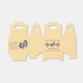 Fijne Thanksgiving. Poolse design bloemen. Bedankdoosjes (Uitgevouwen)