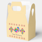 Fijne Thanksgiving. Poolse design bloemen. Bedankdoosjes (Geopend)