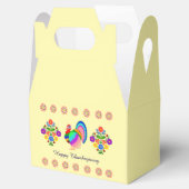 Fijne Thanksgiving. Poolse design bloemen. Bedankdoosjes (Geopend)