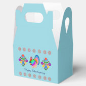 Fijne Thanksgiving. Poolse design bloemen. Bedankdoosjes (Geopend)