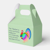 Fijne Thanksgiving. Poolse design bloemen. Bedankdoosjes (Achterkant)