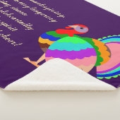 Fijne Thanksgiving. Poolse design bloemen. Sherpa Deken (3/4)