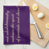 Fijne Thanksgiving. Poolse design bloemen. Theedoek (Quarter Fold)